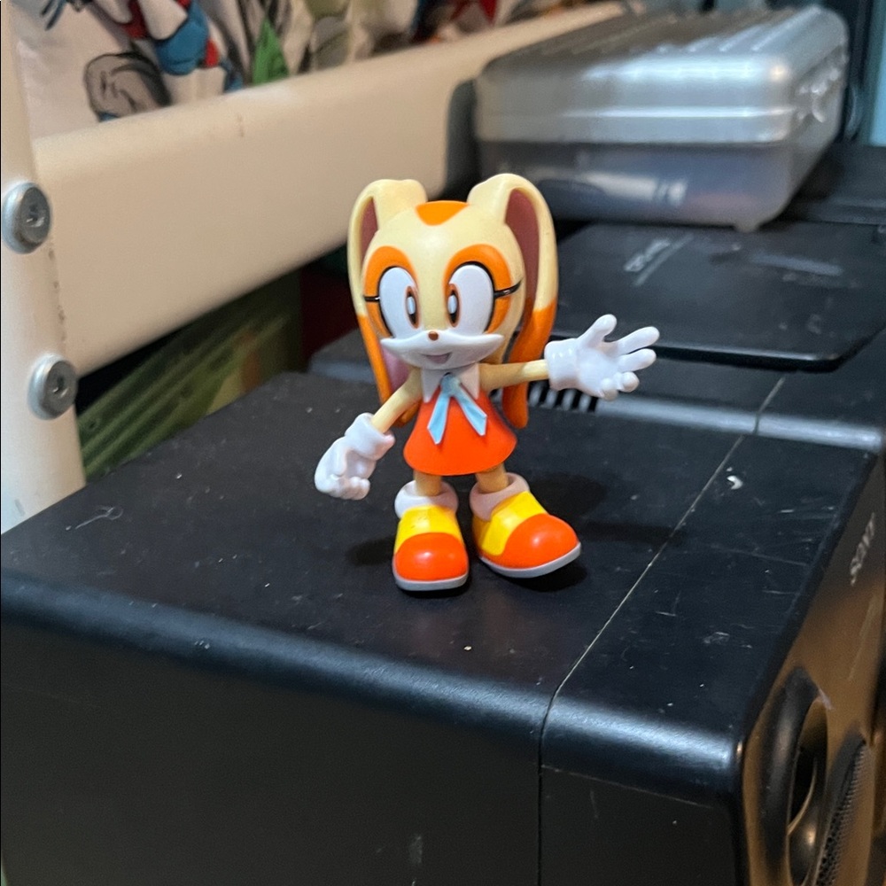 Orange and White Cartoon Character Toy